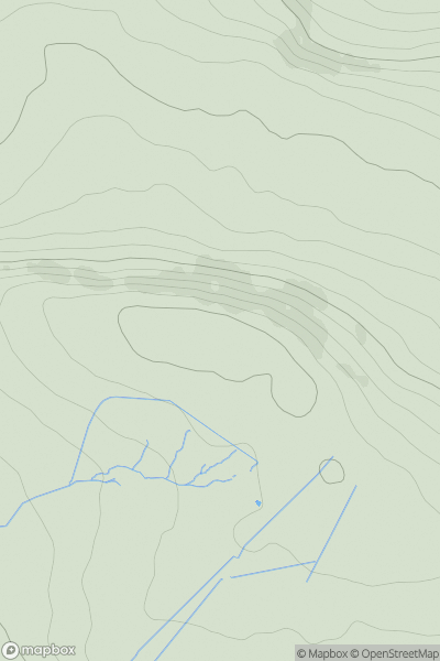 Thumbnail image for Winter Hill [Lancashire, Cheshire and S Pennines] [SD659149] showing contour plot for surrounding peak